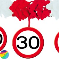 Girlanda iz papirja za 30 let Dolžina: 4m